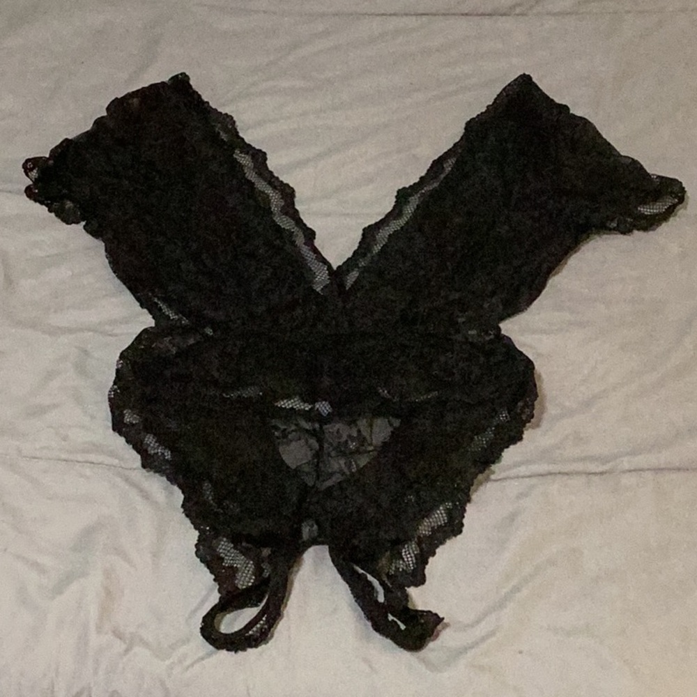 Lacey Crotchless Lingerie